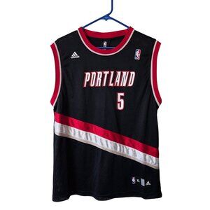 Adidas NBA Portland Trail Blazers Rudy Fernandez #5 Autographed XL Jersey
